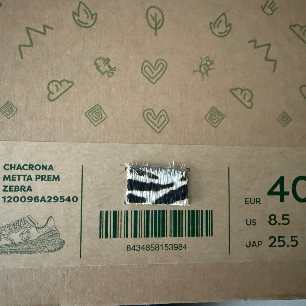 Satorisan Chacrona Metta Prem Zebra Sneakers size EU 40/US 8.5/JAP 25.5 - Picture 2 of 8